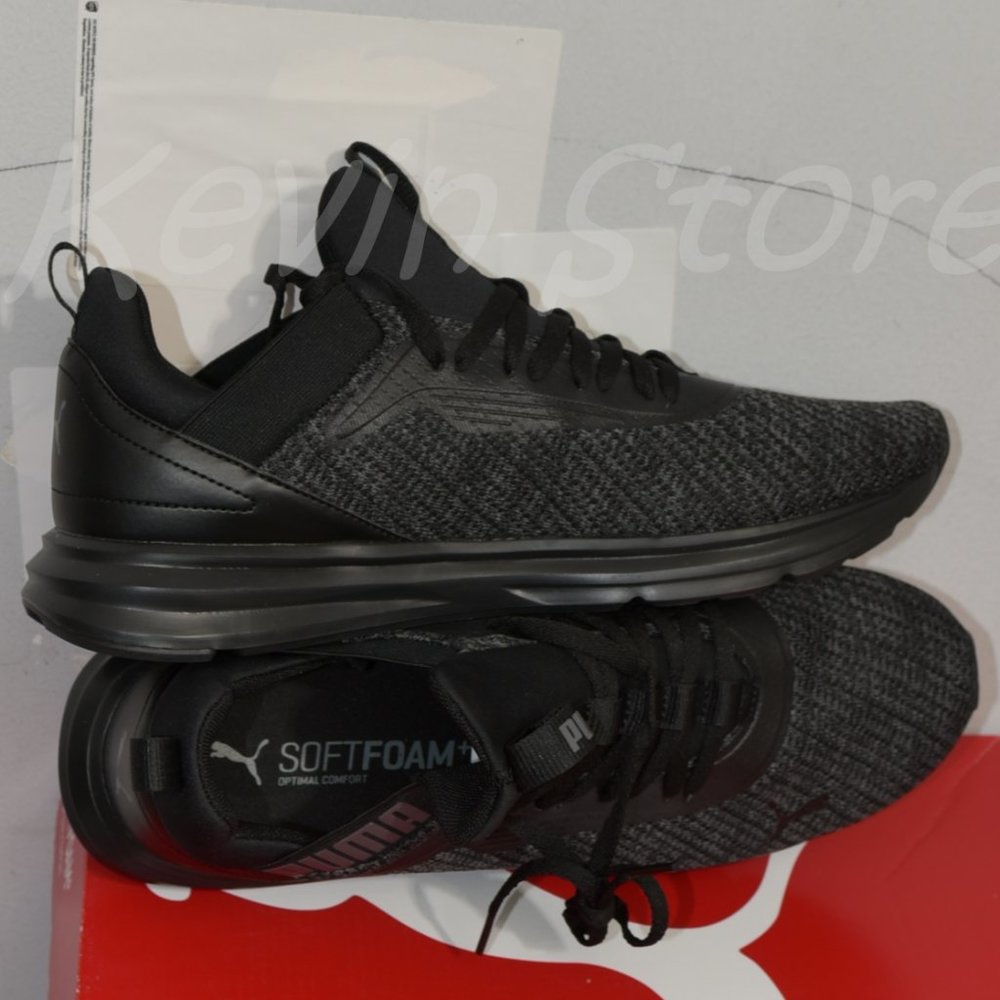 Black Puma Men's Enzo Beta Woven V3 Sneaker